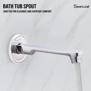 Opel Brass Chrome Plain Bath Tub Spout - by Specule